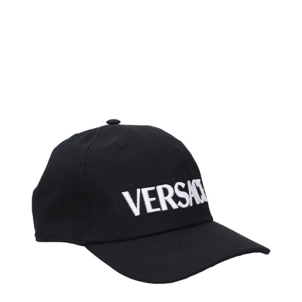 Versace Black Cotton Cap (Baseball Women's Hat)